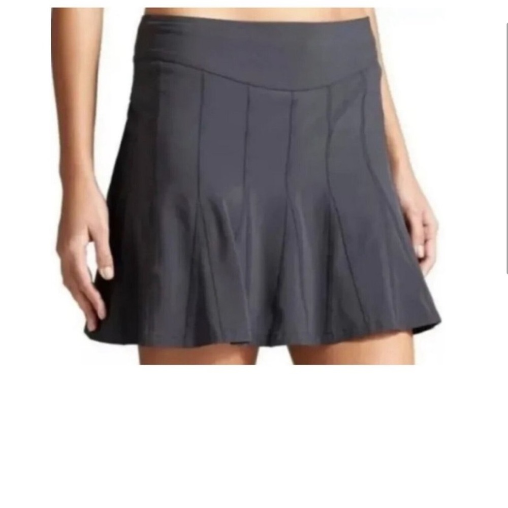 Athleta Skirt Black Pleated Wear About Mini Skort Tennis Golf Sports Size sm
